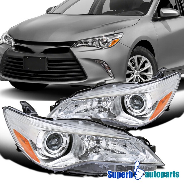 For 2015 2017 Toyota Camry Projector Headlights Head Lamps Pair Left Right EBay