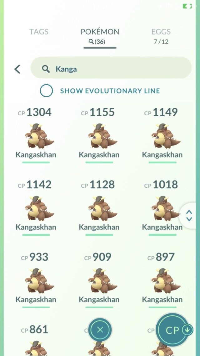 Shiny Kangaskhan Pokemon Trade Go