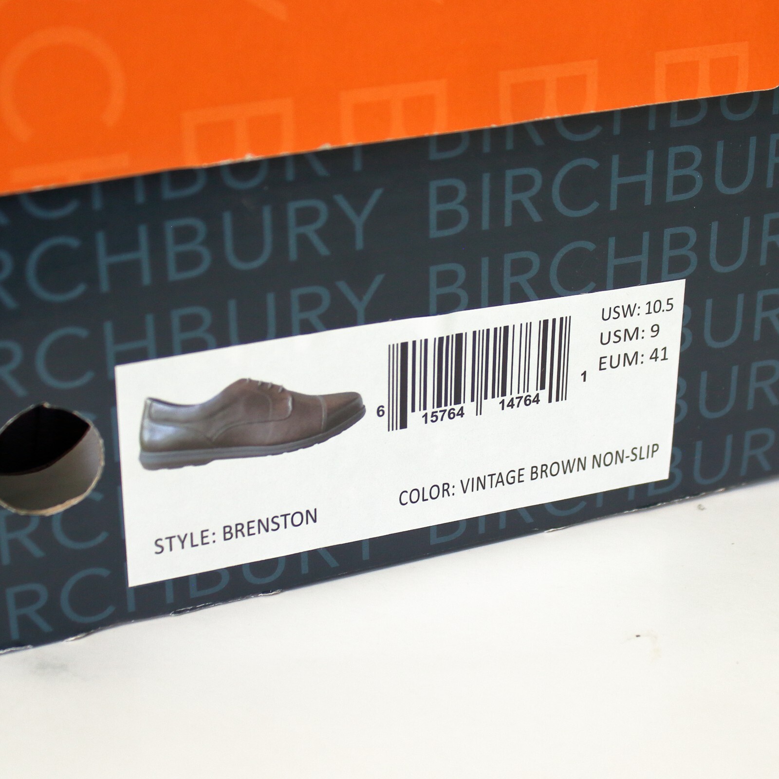 SAOLA Scarpe eleganti Birchbury Brenston a piedi nudi vintage marroni da uomo taglia 10 5 nuove con scatola