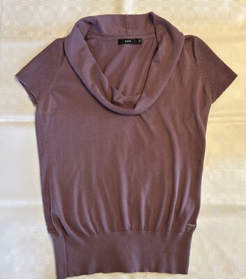 Damen Kurz Arm Strickpullover  . Zero Gr,40 Lila.gebraucht.