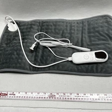 JKMAX Heating Pad 11" x 22" LED Controller - 10 Heat Settings, Soft Poly Flannel