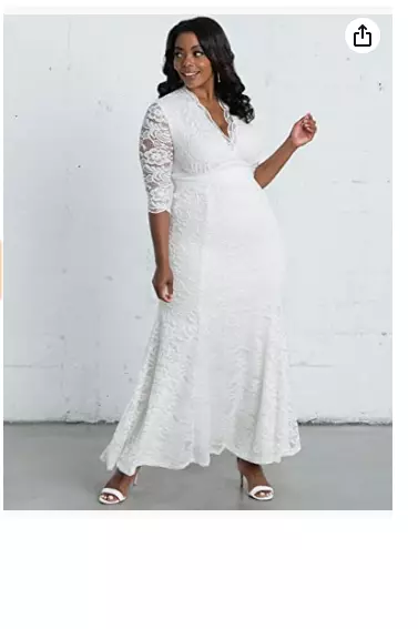 Kiyonna amour sale lace wedding gown