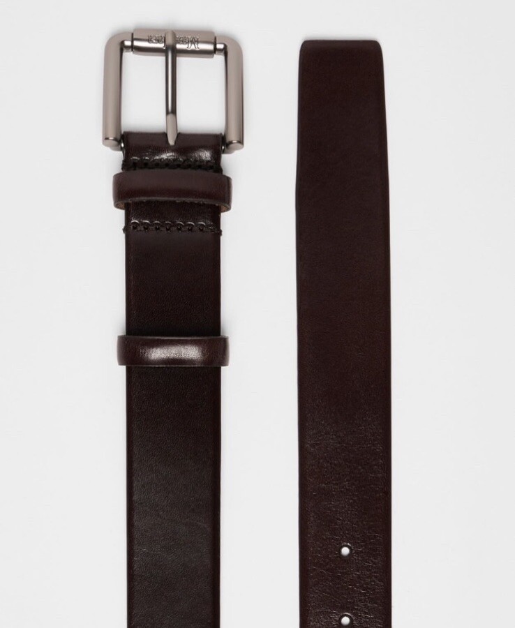 NWOT Max Mara Runway Genuine Leather Belt Size: Medium Dark  display picture 1