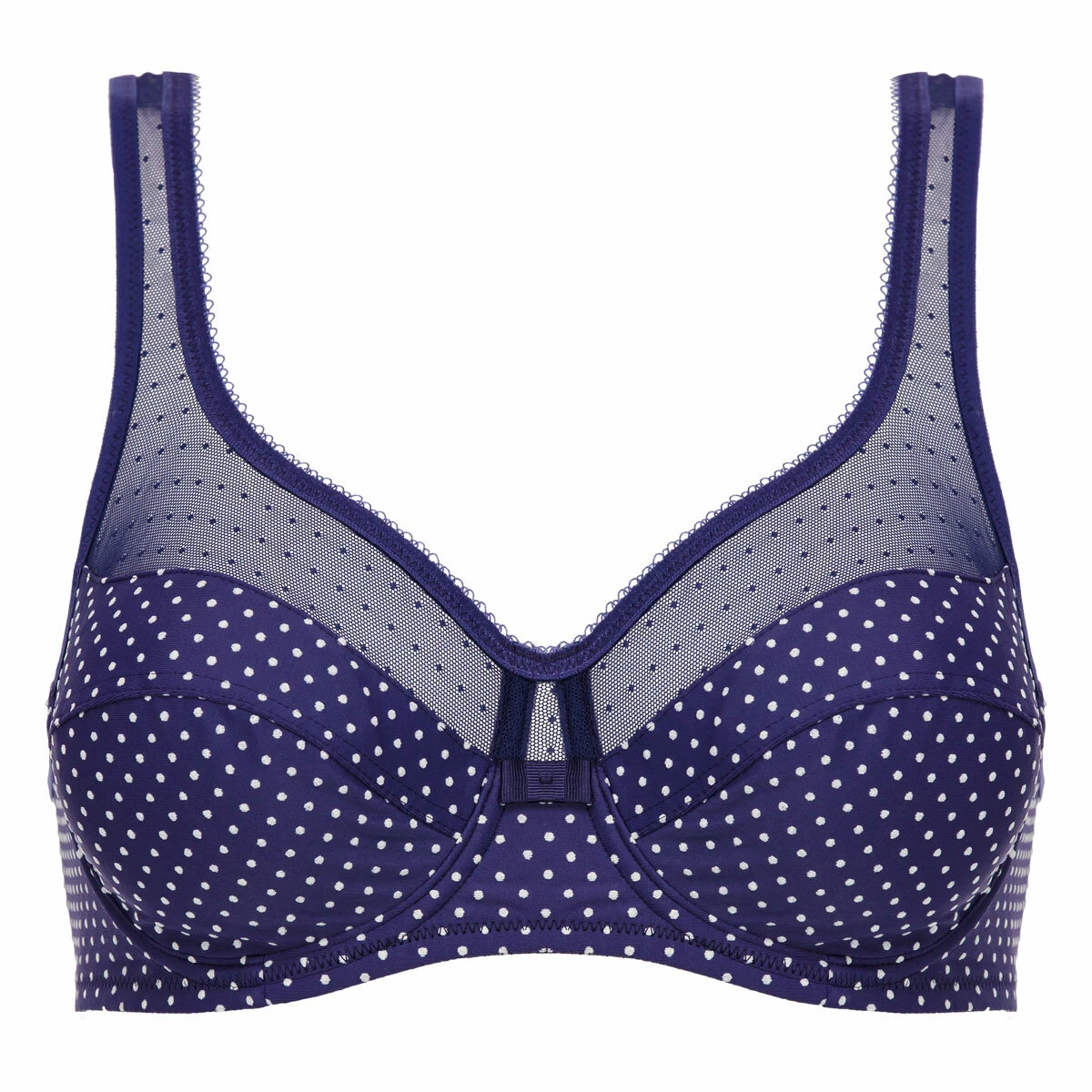 Slip Culotte DIM Generous - Bleu à Pois Beige - Taille 40 - Neuf Avec étiquettes - Lingerie Sculptante
