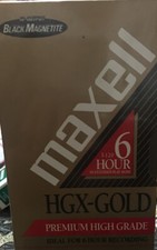 Maxell Hgx-Gold T-120 New Sealed Video Cassette