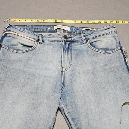Scotch & Soda Women's Jeans Sz 31 Petit AMI Slim Boyfriend Denim Raw Edge - Picture 3 of 12