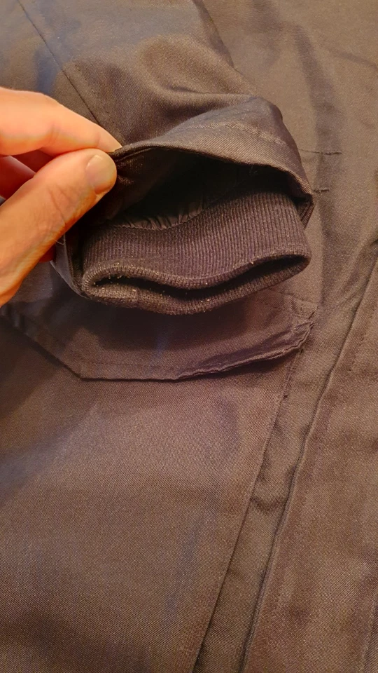 Abrigo parka 883 Police Milano para hombre talla M de piel con capucha negro cálido abrigo de invierno Foto 4 de 4