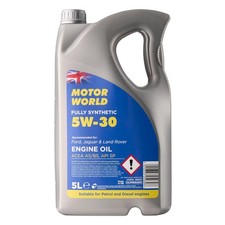 MOTORWORLD Fully Synthetic A5/B5 Engine Oil 5W-30 ? Premium Full Synthetic Motor