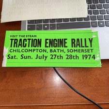 Car Sticker Chilcompton Traction Engine Rally Car Sticker July 1974 (c)