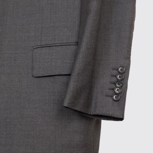 Tom Ford Suit Size EU58 Gray Wool 3-Piece Single Breasted Peak Lapel - Picture 4 of 8