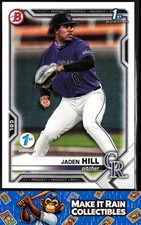 Jaden Hill 1st 2021 Bowman Draft 1st Edition #BD-142 Colorado Rockies