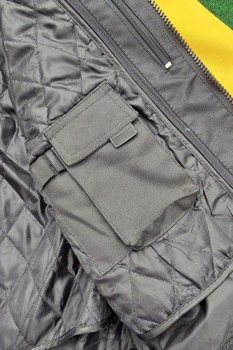 VTG Xelement Motorcycle Jacket Nylon Black Yellow PADDED Racing Men's Size XXL - Picture 10 of 13