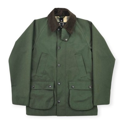 Barbour SL Bedale Wachsjacke Grün Herren Größe 36 
