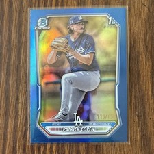2026 Bowman Chrome 1st Patrick Copen True Blue Color Match 113/150 DODGERS