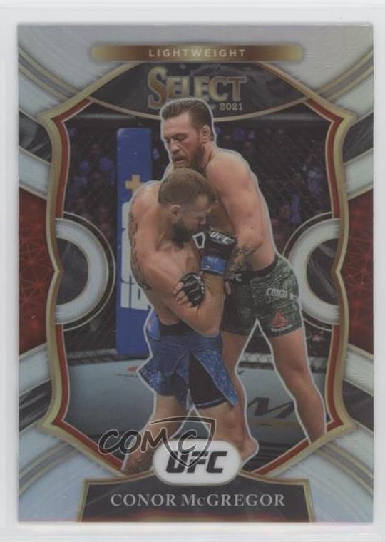 2021 Panini Select UFC Concourse Silver Prizm Conor McGregor #40 0b11