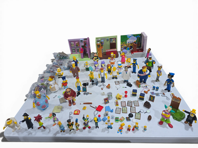 #ad The Simpsons Playmates World of Springfield MEGA LOT 27 WOS Figs SO MUCH MORE $499.00