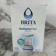 Brita Refillable Filter Starter Kit w/ Reusable Filter Shell 3 Filter Refills