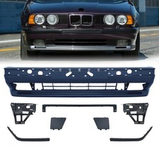 Front Bumper For 1988-95 Bmw E34 M Style With Center Side Trims Clips Brackets