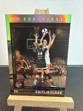 2025 Panini Caitlin Clark Chronicled No. 4 Silver Holo Foil Parallel