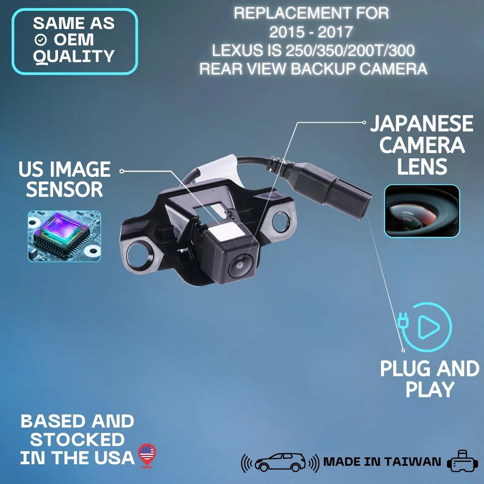 Backup Camera Replaces for 2015 2016 2017 LEXUS IS 250/350/200t/300 - Image 4 of 4