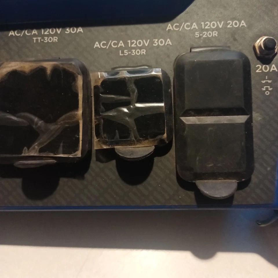 Westinghouse WGen3600V Portable Generator OEM Blue Control Panel Assembly 130519 - Image 4 of 4