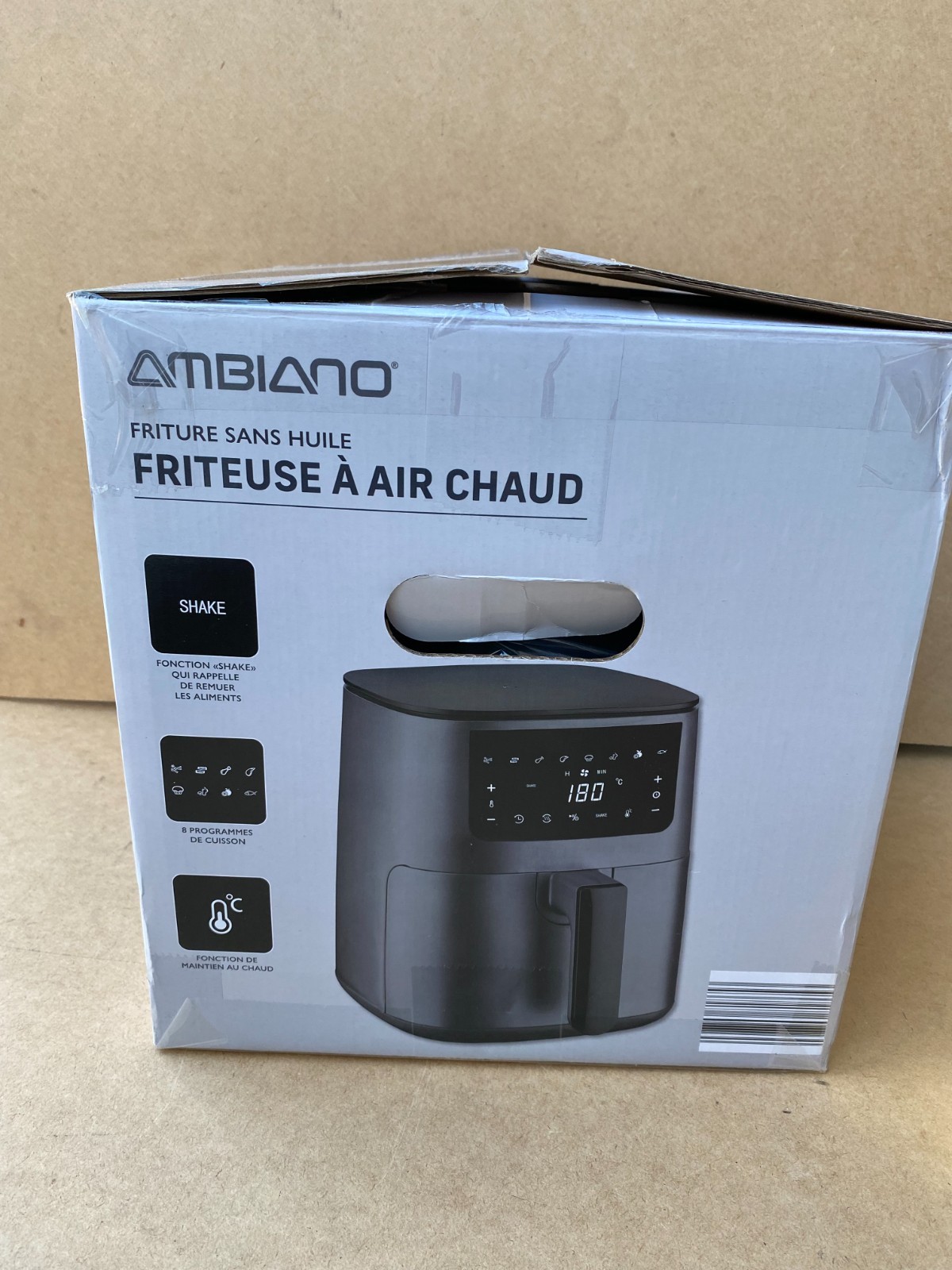 friteuse air chaud ambiano – vue détaillée
