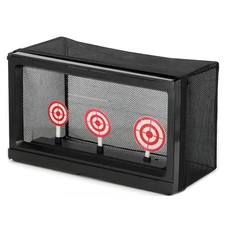 Airsoft Target with Auto-Reset, Stand, Trap Net Catcher, for Airsoft Shooting...