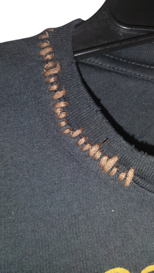 Camiseta Ed Hardy Niñas Talla 10 Puntada Negra Camiseta Tigre Y2K Retro Usada Desteñida Nueva Con Etiquetas  Foto 2 de 4