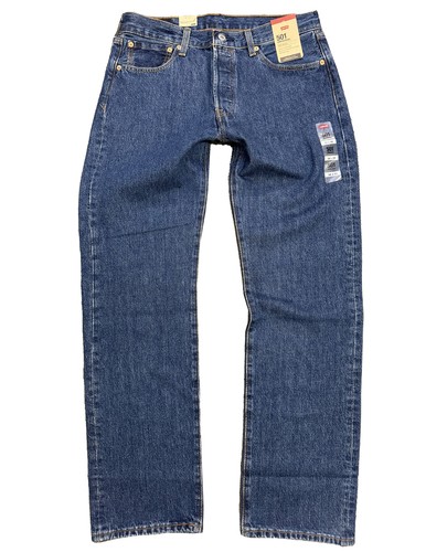 Levi's Men's Cotton 501 Straight Leg Button Fly Original Fit Denim Jean Pants
