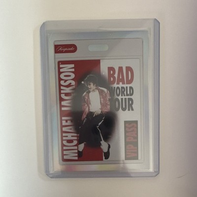 Michael Jackson Bad World Tour Keepsake HOLO VIP Pass Trading Card