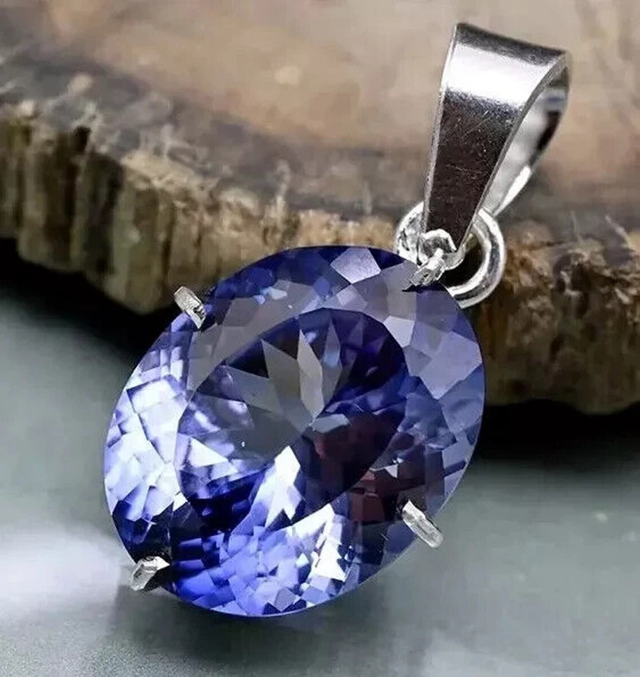 Pietra preziosa sciolta argento tedesco taglio ovale zaffiro blu 30+ ct - Immagine 3 di 4