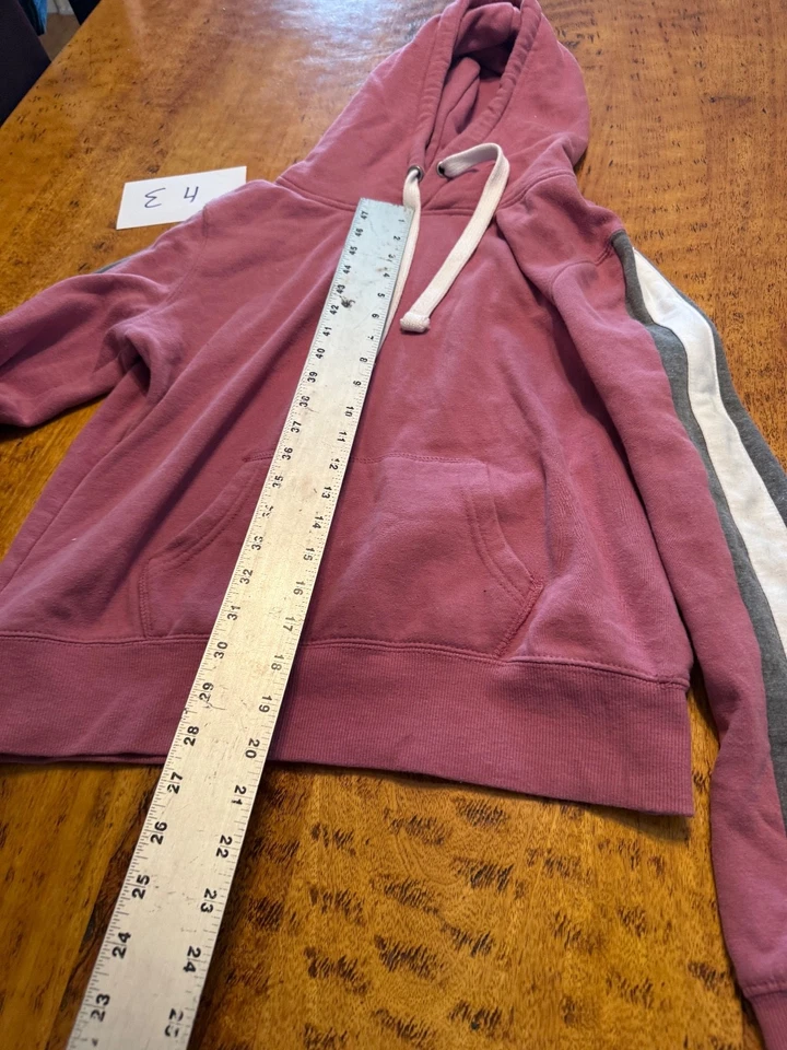 Reflex Hoodie Womens M Pink Long Sleeve Cotton Blend Drawstring E4 - Image 3 of 4