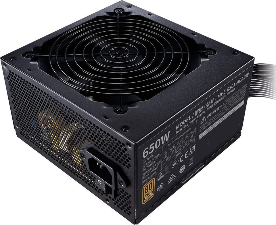 Cooler Master MWE 650W Bronze V2 Alimentatore ATX PC 80+Bronze Ventola HDB 120mm - Immagine 2 di 4