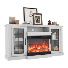 59 Inches Fireplace TV Stand for TVs up to 65 Inches W/ 1500W Electric Fireplace