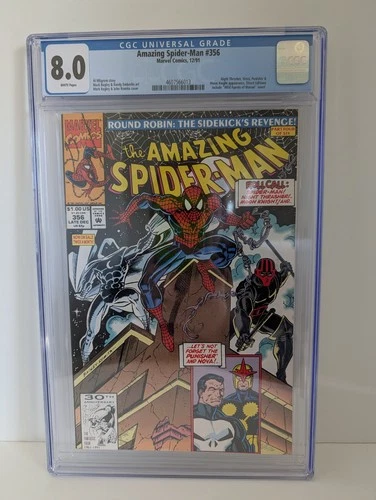 The Amazing Spider-Man #356 Marvel (Dec,  1991) CGC 8.0 White Pages