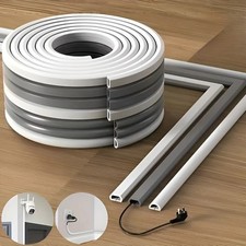 6M Self Adhesive Cable Management Sleeve PVC Cord Hider Wire Cover