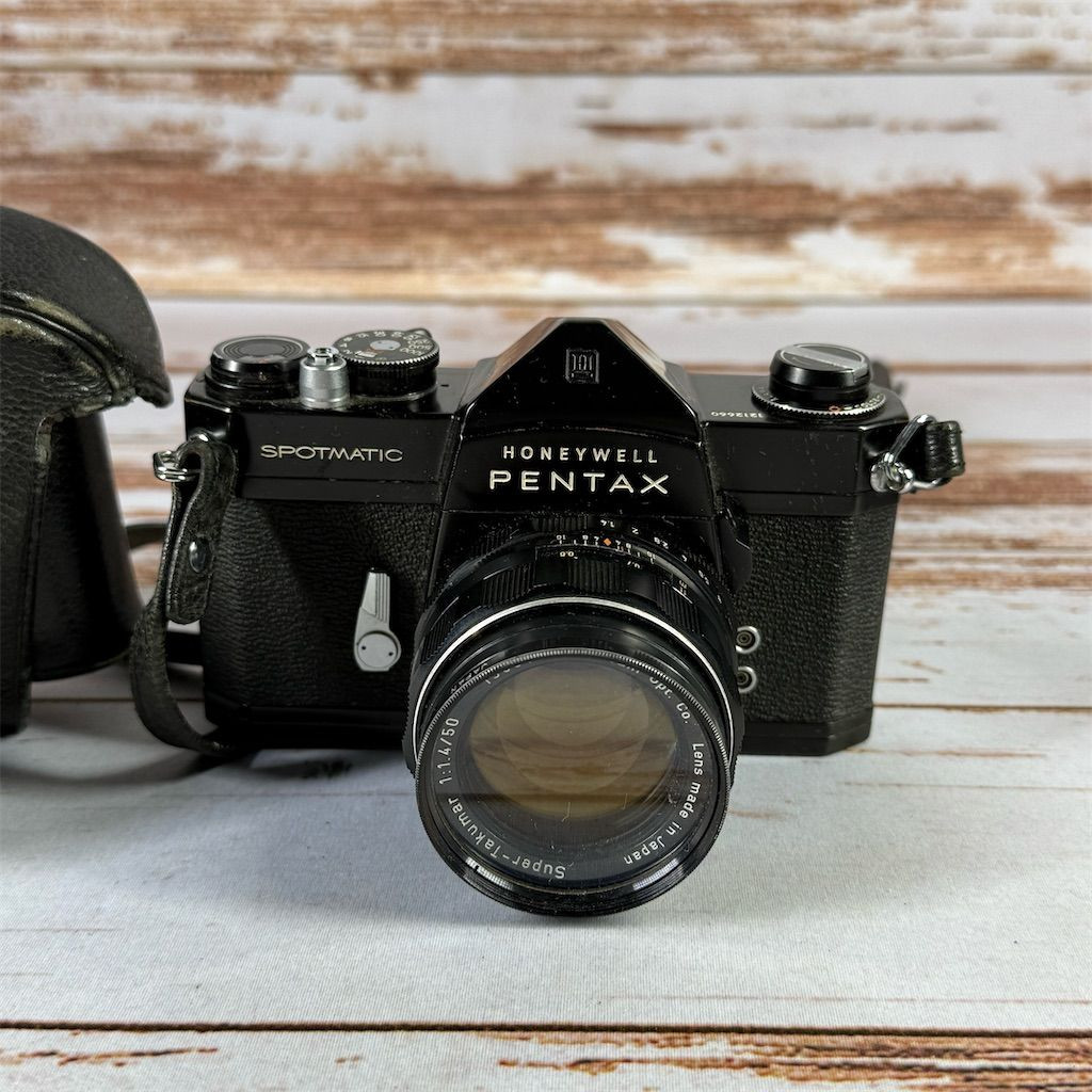 Black Asahi PENTAX SP SpotMatic SLR 35mm Camera w/ 55mm F1.8