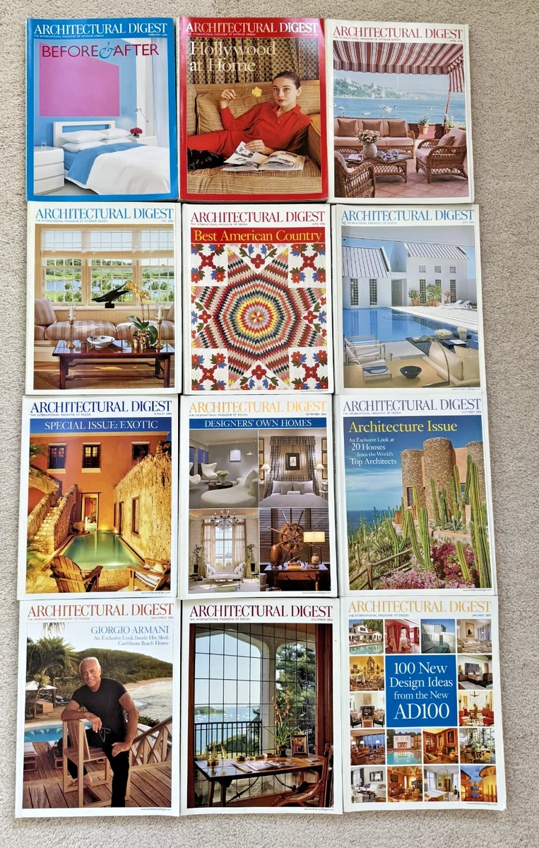 25+ Home & Garden Architectural Digest Magazines in English for