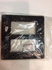 15 Pc, NP262BK 2 Gang,  Gfi,  Stndrd Blk Nylon Wall Plate