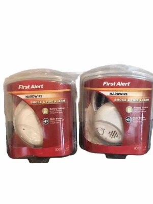 First Alert SA9120BCN Hardwired Battery Back-up Smoke Fire Alarm Mute Button (2)