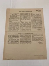 WWII 1945 Office Of Price Administration OPA Retailer Ration Instruction MPR 423