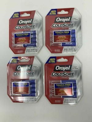 lot  pack orajel cold sore touch  treatment vials  oz ml