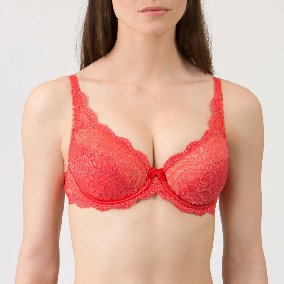 Playtex Flower Elegance Full Cup Bra P5832 Vibrant Red Womens eBay