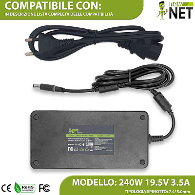 Ladegerät kompatibel mit Dell Alienware 15 R2 17 R517 240W 19,5V 12,3A