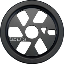 GT BMX Bike Sprocket 25T Black or Silver With Guard Fits all Spindles