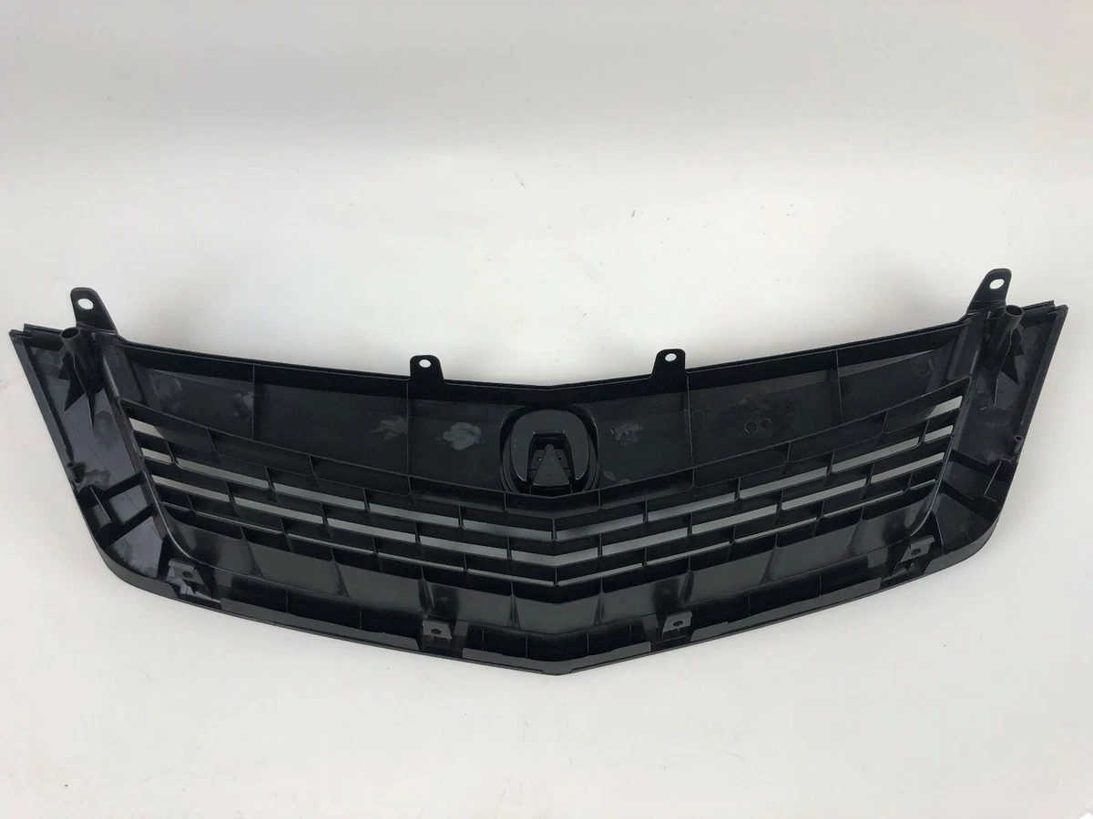Fits ACURA TSX 2009 2010 Front Bumper Upper Grille All Black w