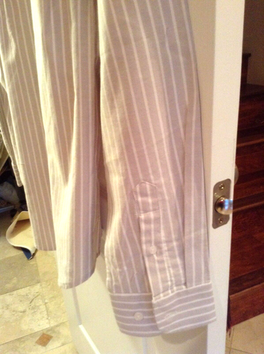 NEW $89 "Five Four Valmont Button Down men Polo Rugby Oxford Shirt Striped XL - Picture 6 of 6