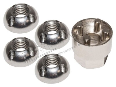 LAND ROVER DEFENDER, DISCOVERY & RANGE ROVER CLASSIC TAMPERPROOF M6 NUT KEY KIT