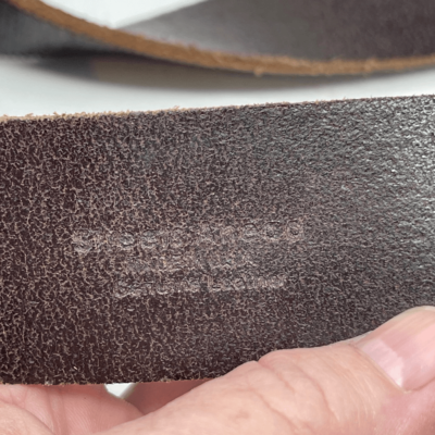Streets Ahead Leather belt with slanted buckle Made in Italy  display picture 2