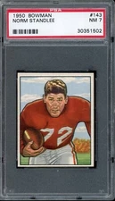1950 Bowman Football #143 Norm Standlee PSA 7